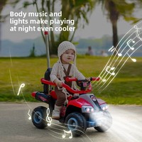 Moto électrique pour enfants, jouet à roulettes rechargeable, véhicule tout-terrain à quatre roues, télécommande pour garçons et filles de 1 à 3 ans
