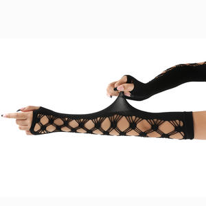 Gants de conduite d'été HZS-25030 résistants aux UV pour filles mitaines en dentelle résille à la mode pour les fêtes - Product Image 2