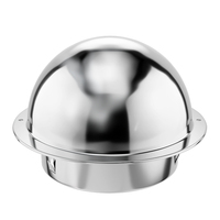 Diffuseur d'air mural étanche en acier inoxydable 304 de 100 mm (4 pouces) au design moderne avec logo personnalisé pour salle de bain et balcon