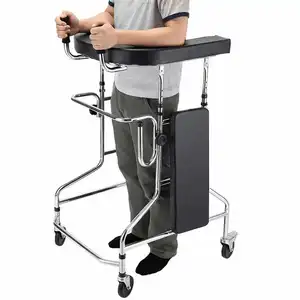 Hot Selling Draagbare Lichtgewicht Verstelbare Aluminium Wandelen Frame Rollator Rolstoel Met Vier Wielen En Seat