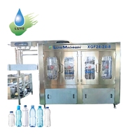 Machine de remplissage d'eau automatique 3 en 1, équipement d'embouteillage monobloc pour les petites entreprises