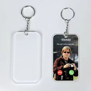 Llaveros conmemorativos de sublimación Llavero acrílico personalizado conmemorativo de un solo lado La llamada que desearía poder tomar - Product Image 2