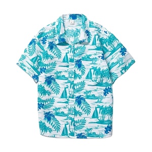 Men's Short Sleeve Hawaiian <b>Shirt</b> Digital Print Tropical Pattern Casual Wear Breathable Regular Fit <b>Polyester</b> Woven Fabric - Product Image 6