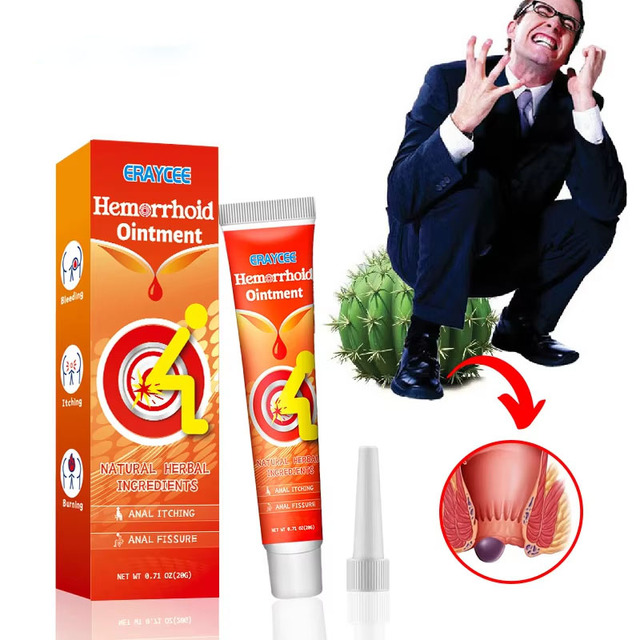 Herbal Vial Hemorrhoid Ointment Health Care Product for Both Men and Women