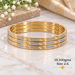 Bracelet en or 24 carats, 19,10 grammes, bracelet en or fantaisie fait main pour femmes, pour mariage, bijoux indiens traditionnels - Product Image 3