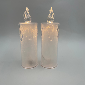 เทียนไข LED แบบใสแบบหยดทำจากกระดาษกากเพชรงานหัตถกรรมสำหรับตกแต่งบ้าน - Product Image 1