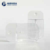 Flacon vaporisateur de parfum portable de 50 ml, format carte de crédit, rechargeable, pour parfum, alcool ou désinfectant pour les mains