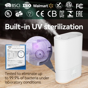 Usine Vente Directe 6L Top Fill LCD Écran Tactile En Plastique PP Veilleuse Aromathérapie Humidificateur À Ultrasons pour <span class=keywords><strong>Salon</strong></span> - Product Image 3