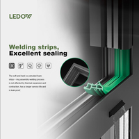 Fenêtres en aluminium LEDOW à bascule et rotation, à cadre robuste et durable, faciles à utiliser, pour les améliorations des propriétés multifamiliales en location