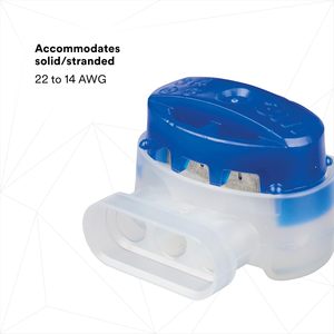 ขั้วต่อสายไฟ 3M Scotchlok รุ่น 314-BIN สีน้ำเงิน ขนาด 22-14 AWG แบบปอกสายอัตโนมัติ - Product Image 4