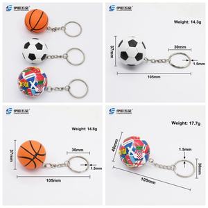 Llavero Promocional de Fútbol YIWANG, Llaveros de Fútbol con Banderas de Equipos, Recuerdo de Fútbol - Product Image 3