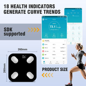 स्टॉक में इलेक्ट्रॉनिक बाथरूम स्मार्ट शरीर रचना डिजिटल ब्लू टूथ शरीर में वसा वजन तराजू - Product Image 3