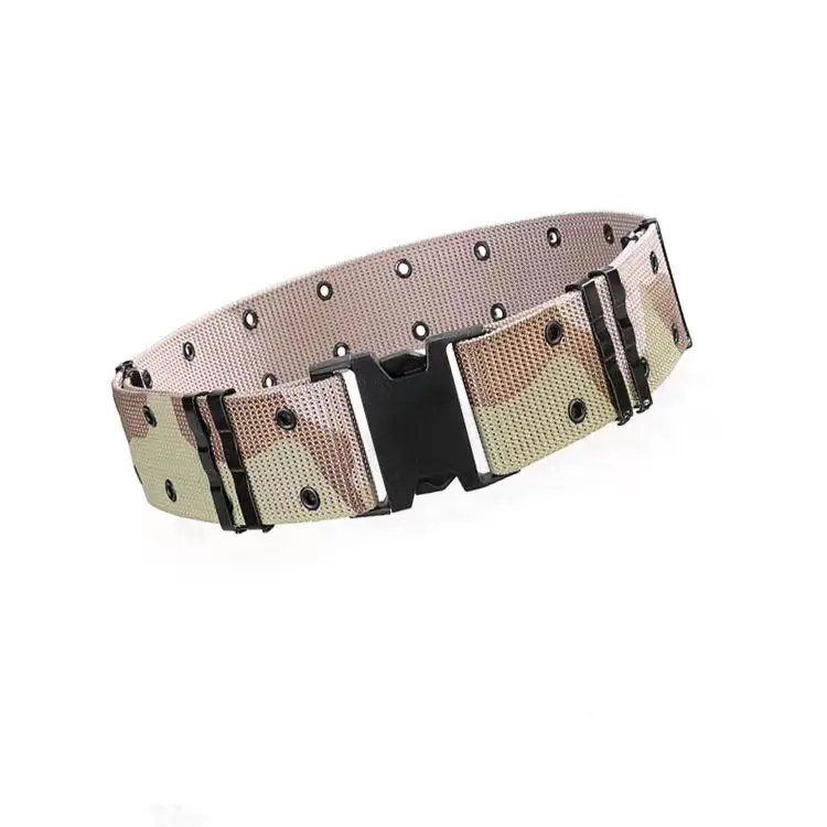 Nieuwe Ontwerp Tactische Elastische Nylon Riem Voor Taille Metalen Gesp Voor Mannen Canvas Web Outdoor Battle Stof Riem