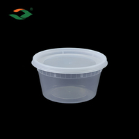 Gobelet à soupe en plastique avec couvercle, 8/12/16/24/32 oz, taille standard, qualité alimentaire PP, anti-fuite, compatible micro-ondes, récipient à soupe jetable