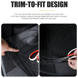 Chống trượt xe nội thất Mat PVC cao su Sedan xe tải sàn mat với chân Pad xe thảm thảm xe mat - Product Image 5