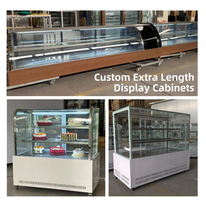Refrigerador Comercial para Exhibición <span class=keywords><strong>de</strong></span> Pasteles con Puerta <span class=keywords><strong>de</strong></span> Vidrio, Vitrina para Panaderí<span class=keywords><strong>a</strong></span>, Enfriador <span class=keywords><strong>de</strong></span> Pastelerí<span class=keywords><strong>a</strong></span>, Mueble para Exhibición <span class=keywords><strong>de</strong></span> Postres - Product Image 2