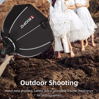 Boîte à lumière octogonale parabolique Triopo KS90 90cm de qualité supérieure avec diffuseur, support et poignée pour flash Speedlite