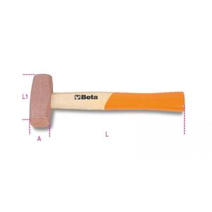 BETA - 013850404 Cobre con cabeza martillos y ejes de madera (paquete múltiple)-EAN 8014230706566 MARTILLOS Y CINCELES - Product Image 1