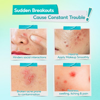 BREYLEE NOUVELLE ARRIVÉE PATCHS ANTI-BOUTONS MIGNONS pour tous types de peau Hydrocolloïde