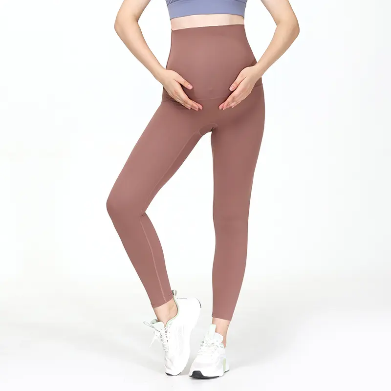 Pregnant Wear Gym Scrunch Butt Sports Wear Pants Cotton Maternity Yoga Leggings