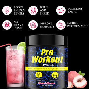 OEM energy boost ventre piatto sapore pesca Pre allenamento in polvere integratori bruciagrassi - Product Image 4