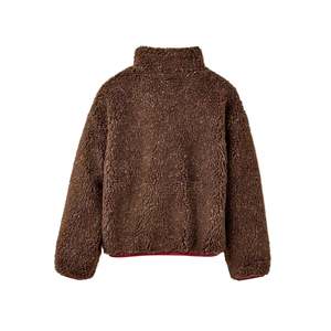 Chaqueta <span class=keywords><strong>Marlene</strong></span> Confetti para Mujer al por Mayor, de Forro Polar Esponjoso, con Cremallera, Cuello Alto, Manga Raglán, Bolsillos, Cálida, Informal, para Invierno - Product Image 2