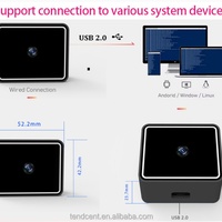 Corevein Connect CV-T100S-F Módulo de Cámara Biométrica USB para Reconocimiento de Palma y Venas con Obturador Global, Almacenamiento en Tarjeta de Memoria y SDK Abierto