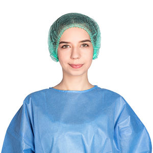 Topi Bedah Sekali Pakai Nonwoven Deteksi Radiasi 100 Pcs untuk Perawat Wanita dan Dokter - Product Image 6