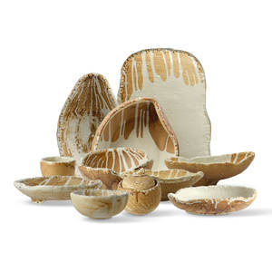 Assiettes en porcelaine à glaçure réactive de style <span class=keywords><strong>japonais</strong></span> irrégulier, vaisselle en céramique, assiette de service, bol à soupe de nouilles <span class=keywords><strong>ramen</strong></span> - Product Image 1