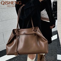 Sac à bandoulière en cuir véritable, nouveau design, grande capacité, sac fourre-tout décontracté, sacs sous le bras, sacs à main de luxe pour femmes, vente en gros