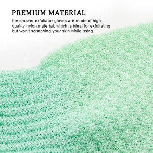 Gloway-guantes exfoliantes de doble textura para la piel, para ducha, Spa, masaje y exfoliante corporal, elimina la piel muerta - Product Image 2