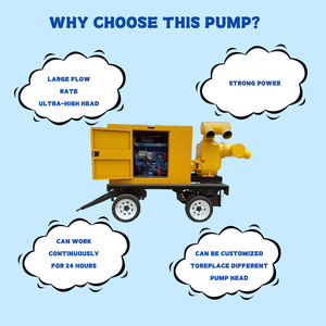 Camion-pompe mobile auto-amorçante industrielle pour l'irrigation agricole avec moteur diesel, pompe à <span class=keywords><strong>eau</strong></span> pour le contrôle des inondations - Product Image 4