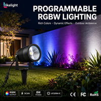 Proyector Arquitectónico RGBW COB1311 de 8W 24V IP67 UCS2904 Programable para Fachadas de Edificios, Jardines y Proyectos de Iluminación Exterior
