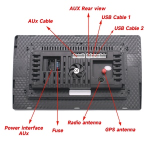 10.1 inch phổ Android 13 Car DVD <span class=keywords><strong>Player</strong></span> 8 core 2 + 32 gam IPS màn hình cảm ứng với Bluetooth GPS Navigation FM đa phương tiện Máy nghe nhạc - Product Image 2