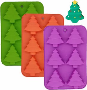 Christmas Tree Silicone <b>Molds</b> Candy Chocolate Non-Stick Fondant Baking <b>Mold</b> Handmade <b>Soap</b> Pudding Jelly Ice Cube Cupcake Decor - Product Image 2