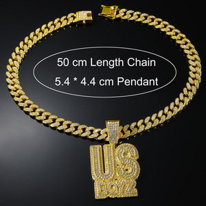 Collares con Colgante de Letra de Diseño Simple Personalizado, Estilo Hip Hop, Collares para Hombre, Joyería de Moda al por Mayor - Product Image 4