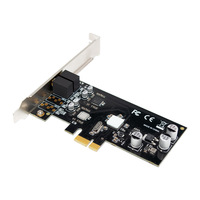 Carte audio interne ST116 PCIe X1 CM6646 monocanal HD pour jeux et streaming en direct avec réduction de bruit IA