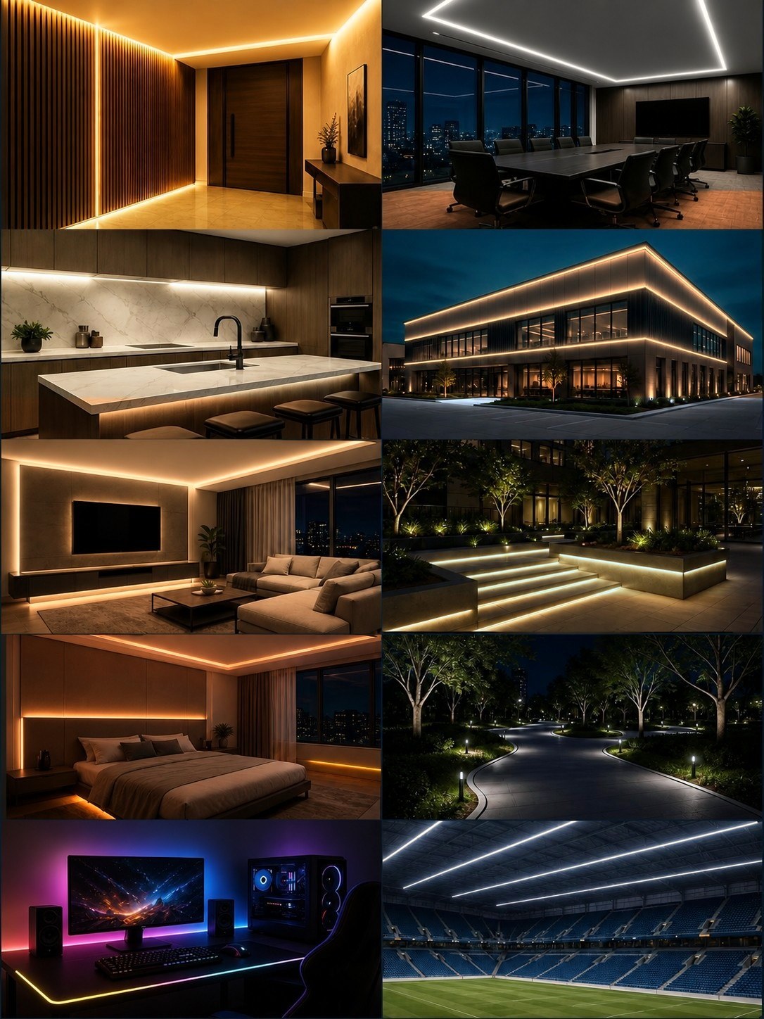 AIKEOU 2mm 5mm IP65 Cct Warm White Room Dimmable Flexible Ip68 5m 12v Smart Outdoor Waterproof 24v Cob Led Strip Light · image 6