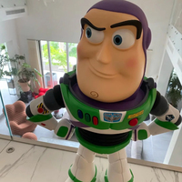 Decoración del hogar resina fibra de vidrio Toy Story CartoonToy figurita figura de acción Woody y Buzz Light Year escultura