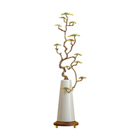 Sculpture élégante de pin de bienvenue pour table, cadeau de décoration d'intérieur premium porte-bonheur pour nouvelle maison et aménagement de bureau