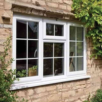 Diseño de alta calidad Interior Oficina Pequeño Sótano Pvc Perfil Ventana Upvc Ventanas abatibles