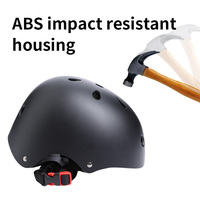 Casque de protection sportif Roselle Black de haute qualité en EPS pour skateboard, vélo, cyclisme sur route, roller, avec 8-10 aérations et protection contre les chocs