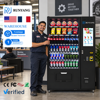 Distributeur automatique intelligent de collations et de boissons RUNYANG, à écran tactile, fonctionnant avec des pièces de monnaie