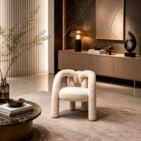 Fauteuil individuel en tissu, design italien moderne, luxueux, modulaire, durable, confortable, écologique, avec pieds en bois, pour salon, hôtel, villa