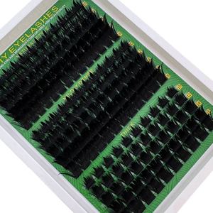 160D 200D 300D Thick Spiky <b>Individuals</b> <b>Lashes</b> 10-18mm Mega Wispy Eyelash Extension Fluff D Curly DIY at Home - Product Image 3