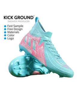 รองเท้าฟุต<span class=keywords><strong>บอล</strong></span>รุ่นใหม่สำหรับนักเรียนเยาวชน แรงบันดาลใจจากฟุตบอล<span class=keywords><strong>โลก</strong></span> รองเท้าฝึกซ้อมแบบมีปุ่มยาวสำหรับสนามหญ้า AG และ TF สำหรับกีฬาฤดูหนาว - Product Image 1