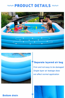 Piscine rectangulaire extérieure intérieure gonflable hors sol enfant adulte enfants enfants bébé en vente