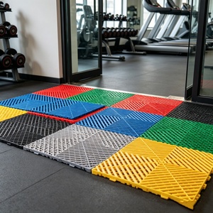 Échantillon gratuit INOLP – Dalles de sol modulaires en PVC emboîtables pour salle de sport commerciale et extérieure, antidérapantes et écologiques - Product Image 2