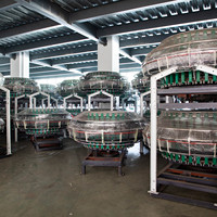 Machine à tricoter de sac tissé par pp de métier à tisser circulaire de 6 navettes