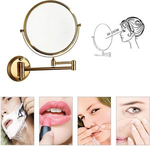 Espejo de Maquillaje MIXWARES de 8 Pulgadas con Aumento 3X/1X, Espejo de Pared Giratorio de Doble Cara <span class=keywords><strong>para</strong></span> <span class=keywords><strong>Baño</strong></span>, Tocador, Hotel - Product Image 3